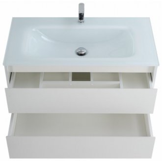 Мебель для ванной BelBagno Kraft-900-BB910/465-LV-VTR-BL Bianco Opaco