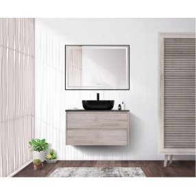 Мебель для ванной BelBagno Kraft-900-S Rovere Galifax Bianco