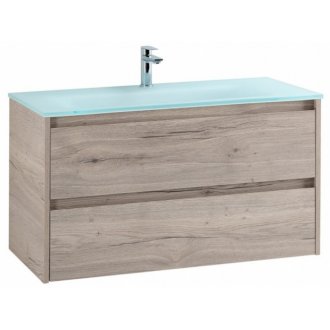 Мебель для ванной BelBagno Kraft-1000-BB1010/465-LV-VTR-BO Rovere Galifax Bianco