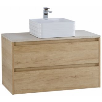 Тумба со столешницей и раковиной BelBagno Kraft 90-KEP-90-MCO-BB1407 Rovere Nebrasca Nature