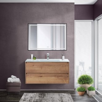 Тумба с раковиной BelBagno Kraft 90-BB910/465-LV-VTR-BL Rovere Tabacco