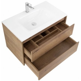 Тумба с раковиной BelBagno Kraft 90-BB910/465-LV-VTR-BL Rovere Tabacco