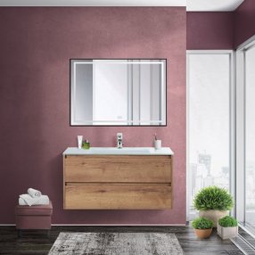 Мебель для ванной BelBagno Kraft-900-BB910/465-LV-VTR-BO Rovere Tabacco