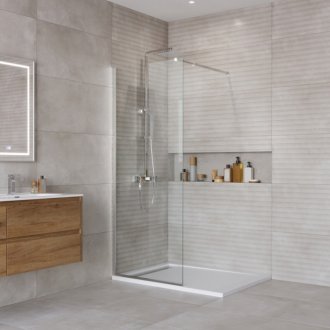 Душевая перегородка BelBagno KRAFT-L-1-70-C-Cr