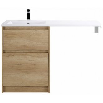 Тумба с раковиной под стиральную машину BelBagno Kraft-LVD 120-BB1200/480-LV-MR-L Rovere Nebrasca Nature