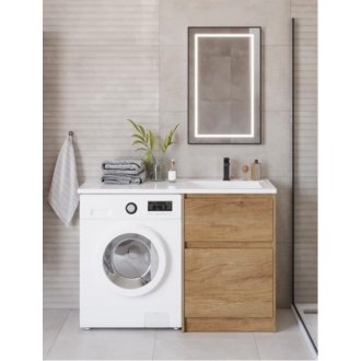 Мебель для ванной под стиральную машину BelBagno Kraft-LVD 1200R Rovere Nebrasca Nature