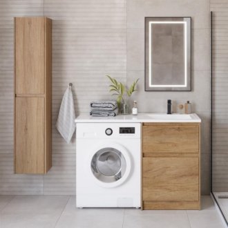 Мебель для ванной под стиральную машину BelBagno Kraft-LVD 1200R Rovere Nebrasca Nature
