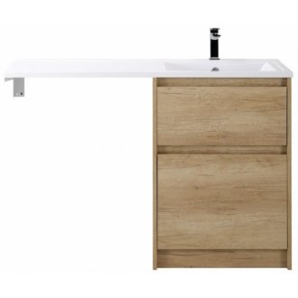 Тумба с раковиной под стиральную машину BelBagno Kraft-LVD 120-BB1200/480-LV-MR-R Rovere Nebrasca Nature