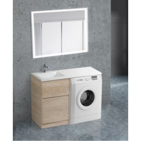 Мебель для ванной под стиральную машину BelBagno Kraft-LVD 1200 Rovere Nebrasca Nature