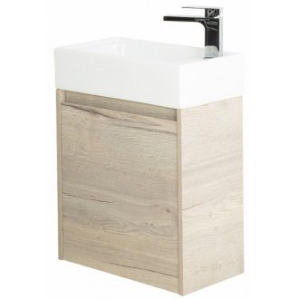 Мебель для ванной BelBagno Kraft-Mini-50L Rovere Galifax Bianco