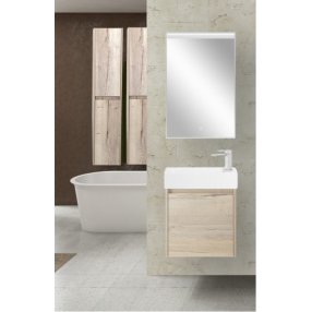 Мебель для ванной BelBagno Kraft-Mini-50R Rovere Galifax Bianco