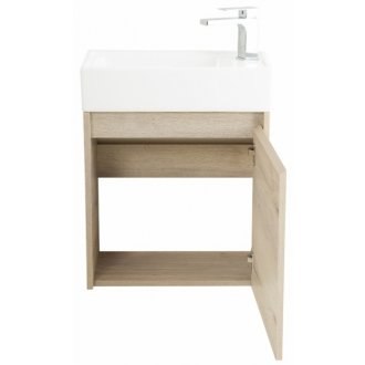 Мебель для ванной BelBagno Kraft-Mini-50R Rovere Galifax Bianco