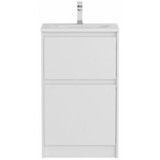 Тумба с раковиной и зеркалом BelBagno Kraft 39-50-PIA-BB-8099-3-50 Bianco Opaco