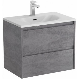 Тумба с раковиной и зеркалом BelBagno Kraft 39-70-BB-8099-3-70 Cemento Grigio