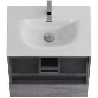 Тумба с раковиной и зеркалом BelBagno Kraft 39-70-BB-8099-3-70 Cemento Grigio