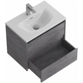 Тумба с раковиной и зеркалом BelBagno Kraft 39-70-BB-8099-3-70 Cemento Grigio