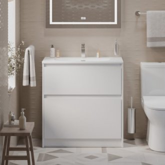 Мебель для ванной BelBagno Kraft-39-800-PIA-BB-8099-3-80 Bianco Opaco