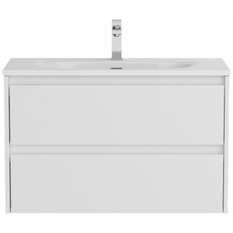 Тумба с раковиной и зеркалом BelBagno Kraft 39-80-BB-8099-3-80 Bianco Opaco