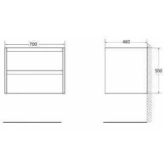 Мебель для ванной BelBagno SET-KRAFT-700-PP-CDEC-BB344-LOY