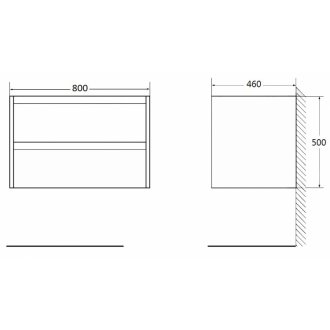 Мебель для ванной BelBagno SET-KRAFT-800-RGB-CDEC-BB344-LOY