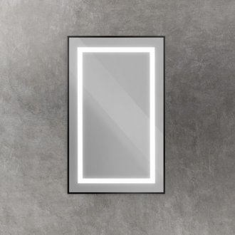 Тумба с раковиной под стиральную машину и зеркалом BelBagno Kraft-LVD 120-BB1200/480-LV-MR-L Bianco Opaco