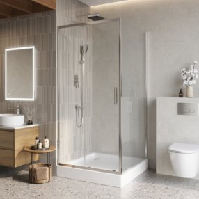 Душевой уголок BelBagno LUCE-A-1-100/100-C-Cr