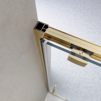 Душевая дверь BelBagno LUCE-BF-1-100-C-ORO