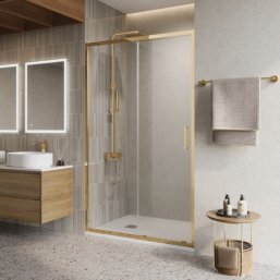 Душевая дверь BelBagno LUCE-BF-1-120-C-ORO