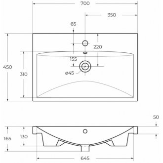 Раковина мебельная BelBagno BB-0321-70-LVB