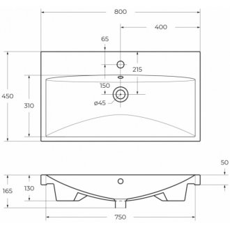 Раковина мебельная BelBagno BB-0322-80-LVB