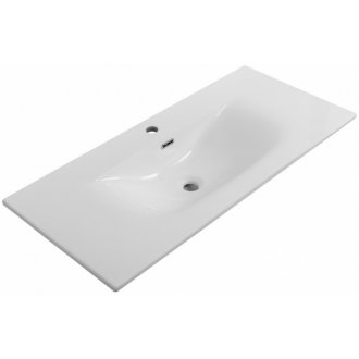 Тумба с раковиной BelBagno Marino-CER-N 100 Bianco Lucido