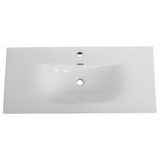 Тумба с раковиной BelBagno Marino-CER-N 100 Bianco Lucido