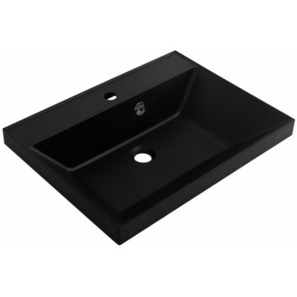 Мебель для ванной BelBagno Marino 60-PIA-BB600/450-LV-ART-AST-NERO Bianco Lucido