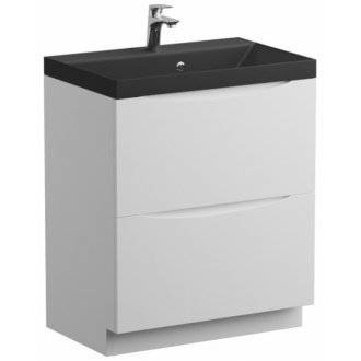 Мебель для ванной BelBagno Marino 60-PIA-BB600/450-LV-ART-AST-NERO Bianco Lucido
