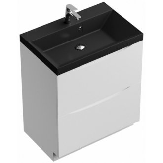 Мебель для ванной BelBagno Marino 60-PIA-BB600/450-LV-ART-AST-NERO Bianco Lucido