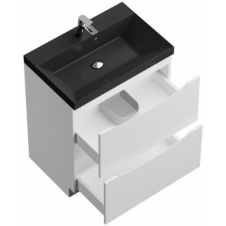 Мебель для ванной BelBagno Marino 60-PIA-BB600/450-LV-ART-AST-NERO Bianco Lucido