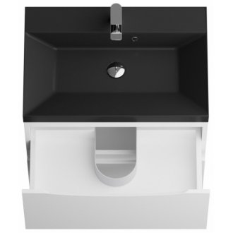 Мебель для ванной BelBagno Marino 60-PIA-BB600/450-LV-ART-AST-NERO Bianco Lucido