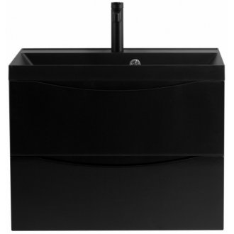 Тумба с раковиной и зеркалом BelBagno Marino 60-BB600/450-LV-ART-AST-NERO Nero Lucido