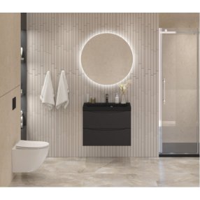 Мебель для ванной BelBagno Marino 60-BB600/450-LV-ART-AST-NERO Nero Lucido