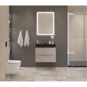Мебель для ванной BelBagno Marino 60-BB600/450-LV-ART-AST-NERO Rovere Grigio