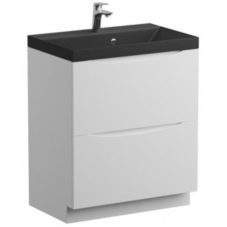 Мебель для ванной BelBagno Marino 70-PIA-BB700/450-LV-ART-AST-NERO Bianco Lucido