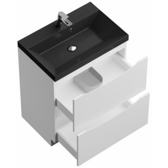 Мебель для ванной BelBagno Marino 70-PIA-BB700/450-LV-ART-AST-NERO Bianco Lucido