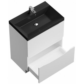 Мебель для ванной BelBagno Marino 70-PIA-BB700/450-LV-ART-AST-NERO Bianco Lucido
