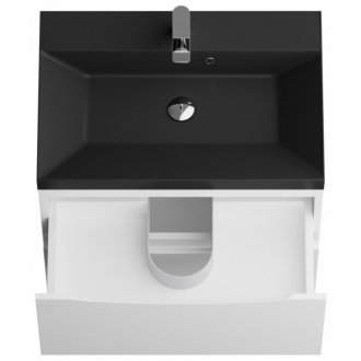 Мебель для ванной BelBagno Marino 70-PIA-BB700/450-LV-ART-AST-NERO Bianco Lucido