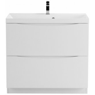 Тумба с раковиной BelBagno Marino 80-PIA-BB800/450-LV-MR-AST Bianco Lucido