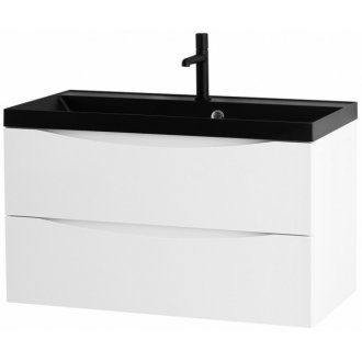 Мебель для ванной BelBagno Marino 80-BB800/450-LV-ART-AST-NERO Bianco Lucido