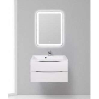 Тумба с раковиной BelBagno Marino 80-BB800/450-LV-MR-PR Bianco Opaco