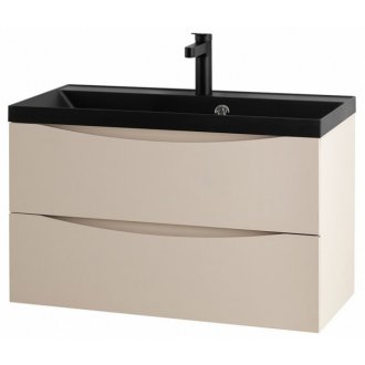 Мебель для ванной BelBagno Marino 80-BB800/450-LV-ART-AST-NERO Crema Opaco