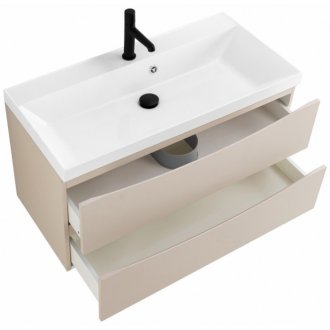 Тумба с раковиной BelBagno Marino 80-BB800/450-LV-MR-AST Crema Opaco