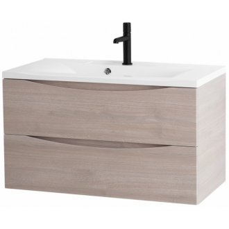 Тумба с раковиной BelBagno Marino 80-BB800/450-LV-MR-PR Rovere Grigio